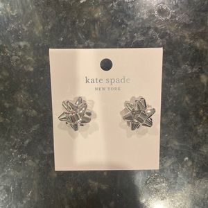 Kate Spade silver bow stud earrings